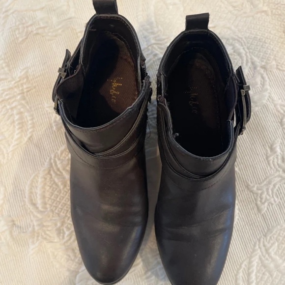 Style & Co. Black Ankle Booties with Buckle Strap - Picture 3 of 6